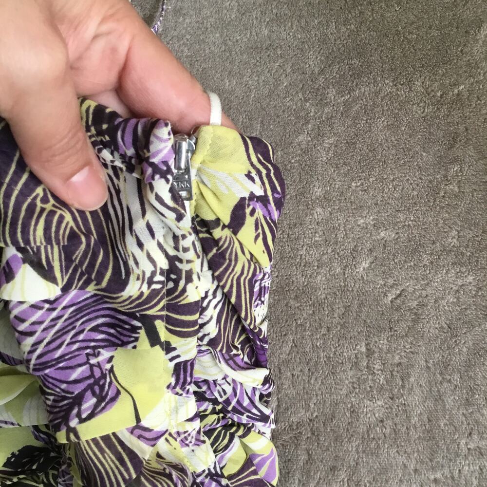 ANTHROPOLOGIE Lithe Tea for Two Floral Ruffle Halter Midi Dress Multicolor SZ 8 - Picture 3 of 11